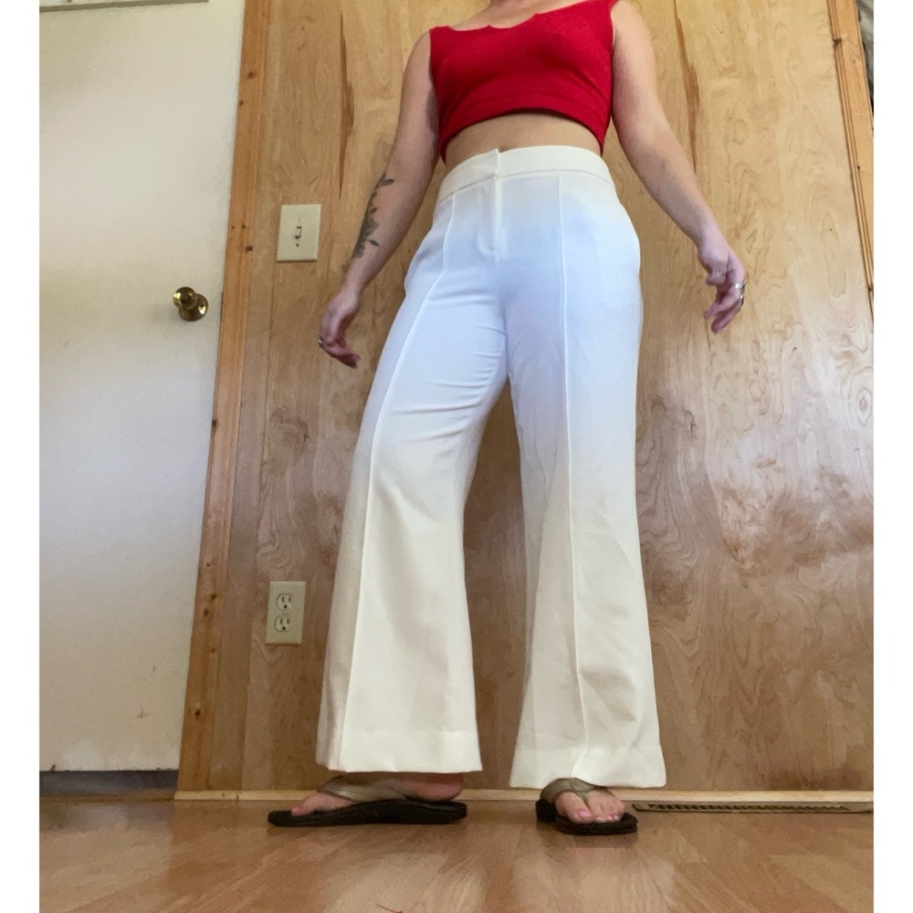 Milly White Cropped Women's Pants